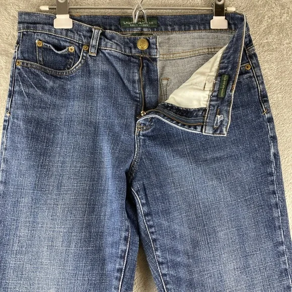 LRL Ralph Lauren Jeans Co Women's size 8 Blue Classic Stretch High Rise Denim - Picture 7 of 16